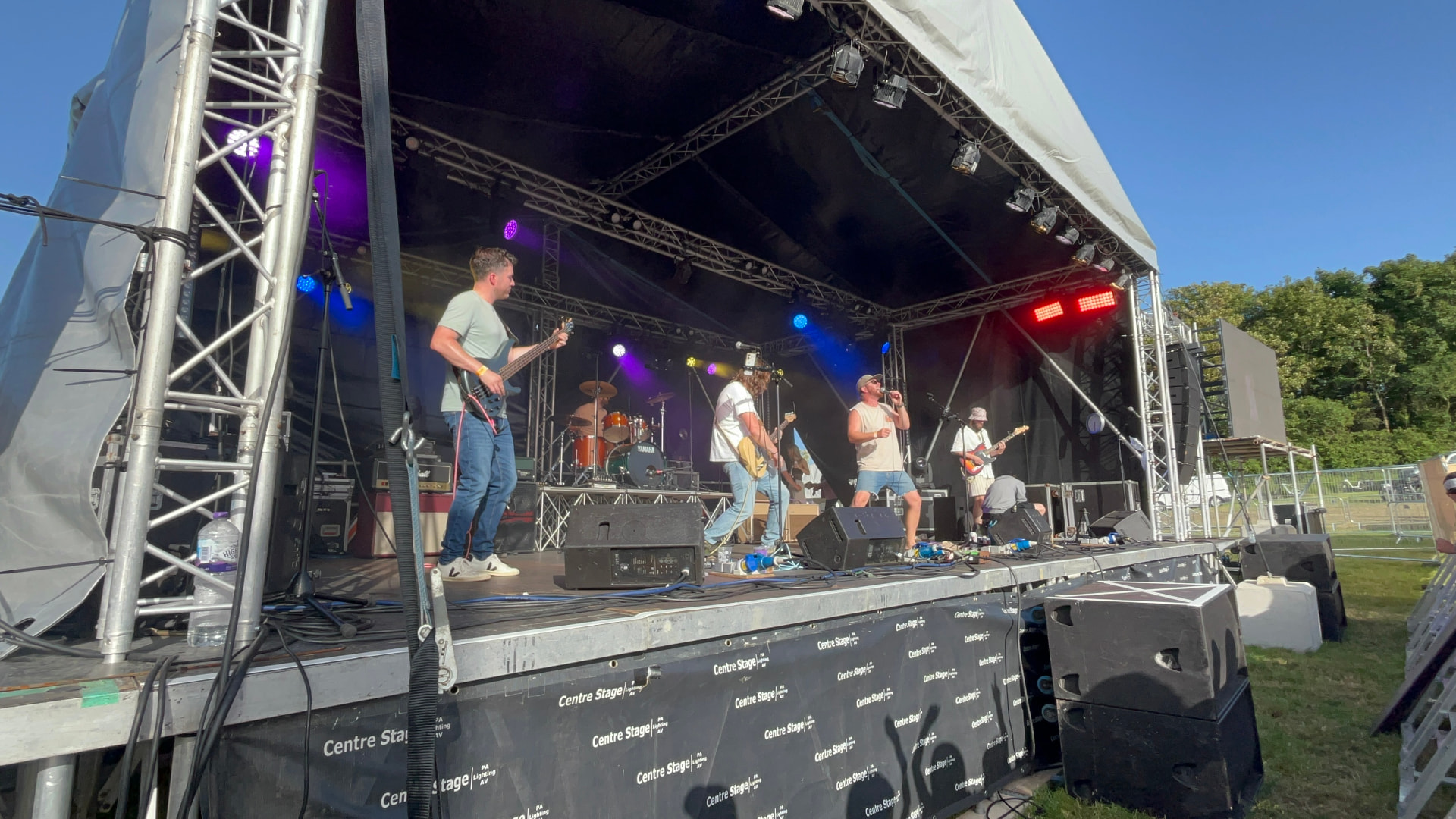 Crown and Chancre performing live on stage
